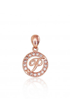 Gold pendant 1300137(Au-R)_CZ, Red Gold 585°, Zirkons