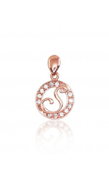 Zelta kulons 1300139(Au-R)_CZ, Sarkanais Zelts 585°, Cirkoni