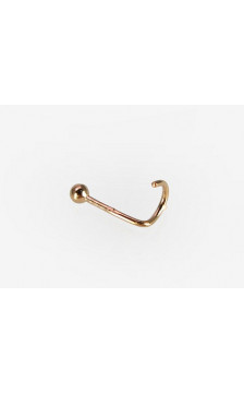 Gold piercing for nose 1930023(Au-R), Red Gold 585°