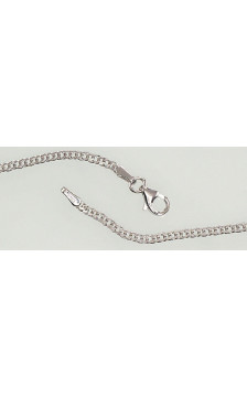 Sidabrinė grandinėlė Rombo 2 mm , briaunų apdirbimas deimantu 2400079(PRh-Gr), Sidabras 925°, rodis (padengti)