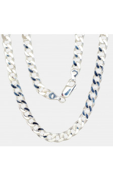 Sidabrinė grandinėlė Curb 5,9 mm , briaunų apdirbimas deimantu 2400092, Sidabras 925°