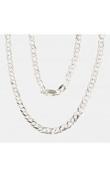 Silver chain Rombo 4 mm , diamond cut 2400098, Silver 925°